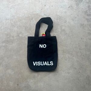 Bon Iver Gasmask “No Visuals” tote Rare one of a kind y2k